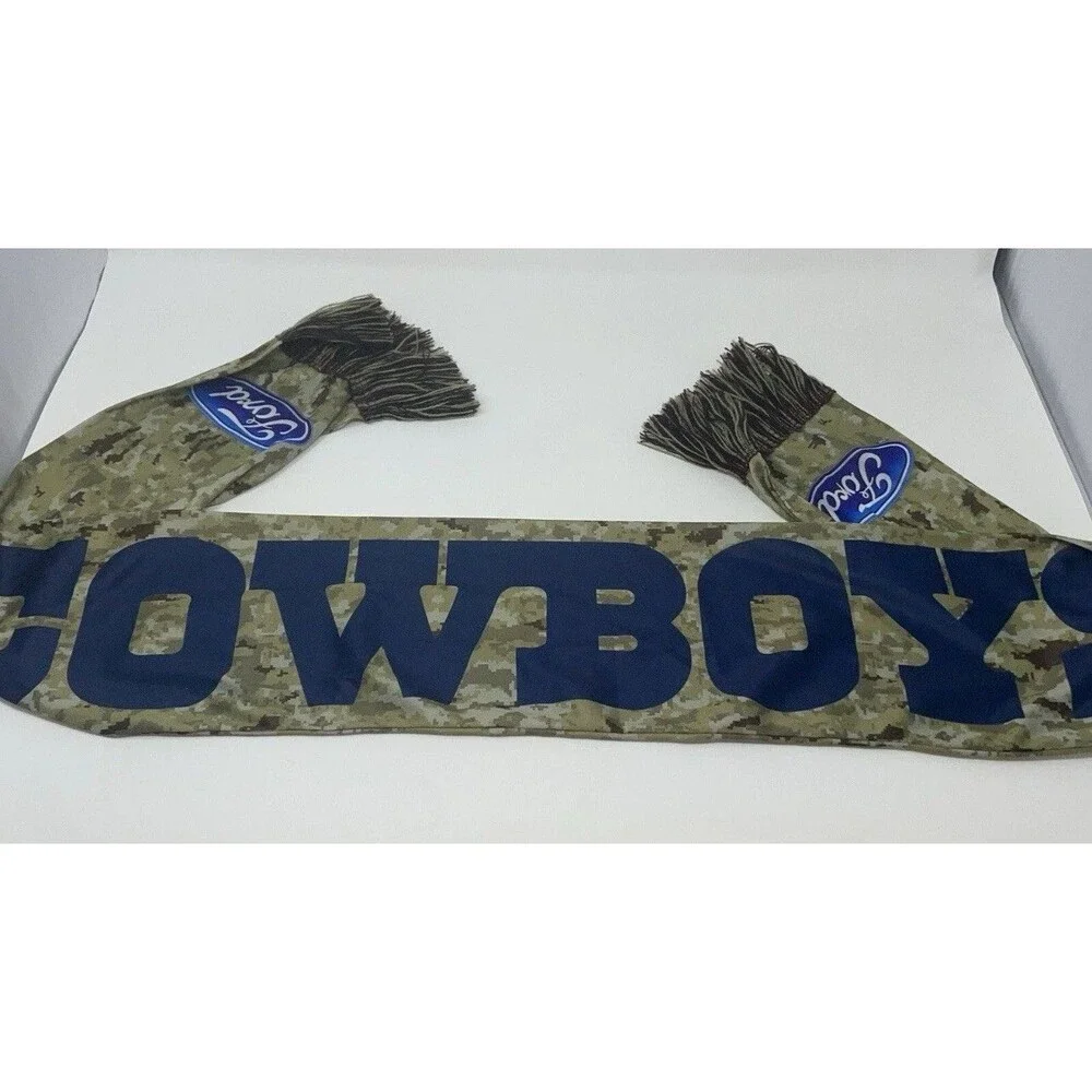 Dallas Cowboys Scarf Fringe Camouflage Scarf from Ford Motors Lightweight 60